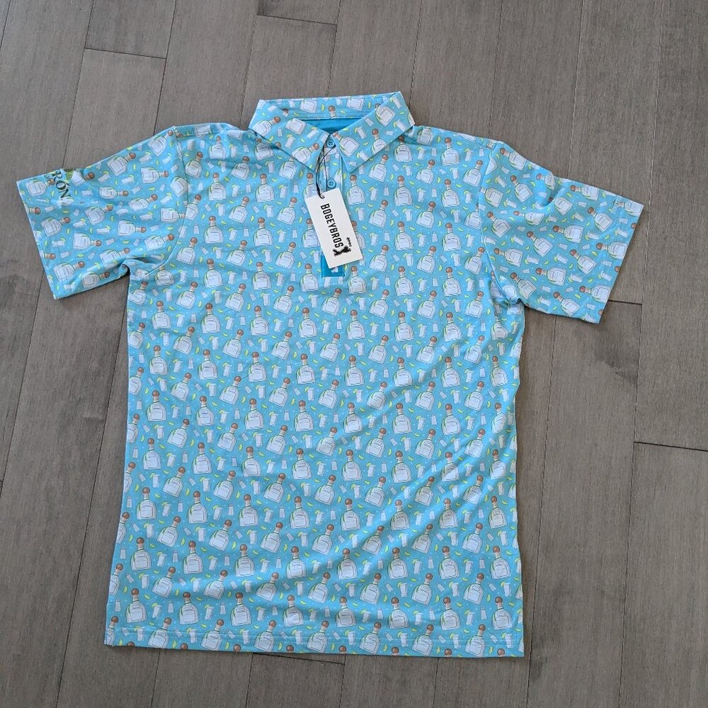 NWT Patron Tequila Bogey Bros Polo Shirt